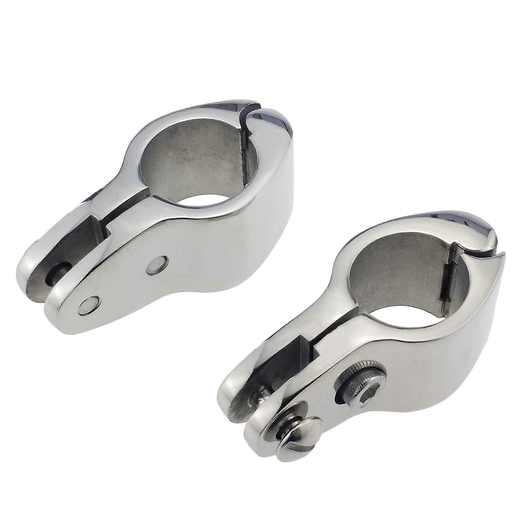 Marine Grade 316SS 1' Bimini Top Hinged Jaw Slide with Set Screws