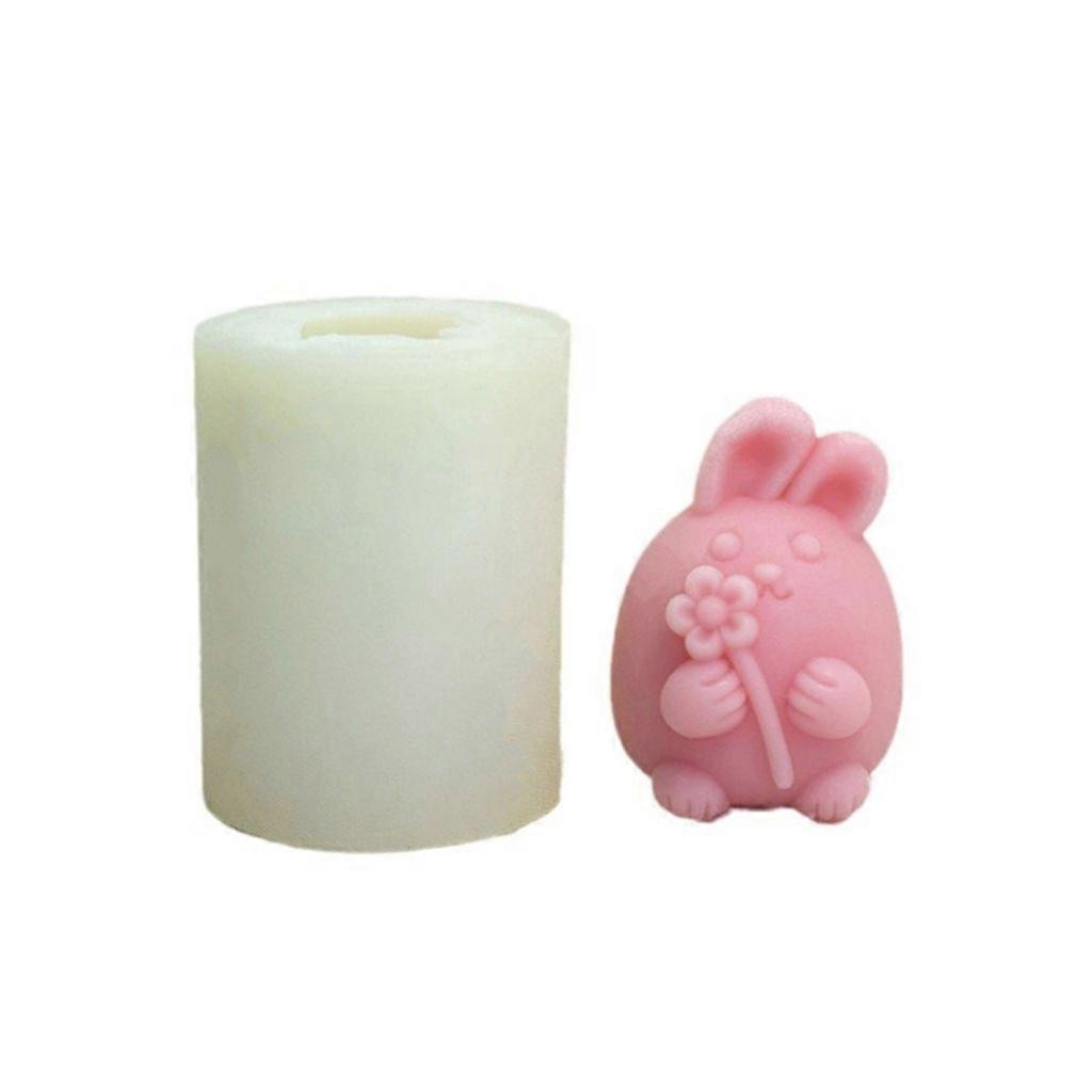 Easter Rabbit Candle Mold for Making Candle Soap Craft Ornament