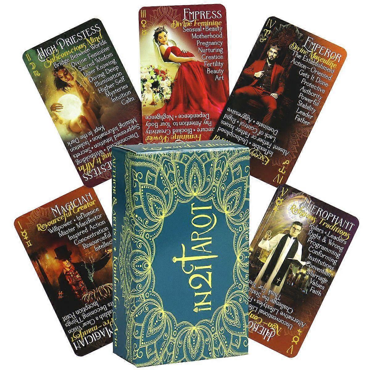 In21 Tarot Deck Divination Cards Beginners Guide Fortune Telling