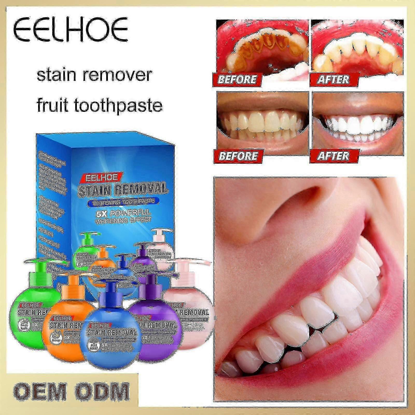 Fruit Toothpaste Oral Cleaning Toothpaste Tartar Removal Fresh Breath Fruit Toothpaste Peach