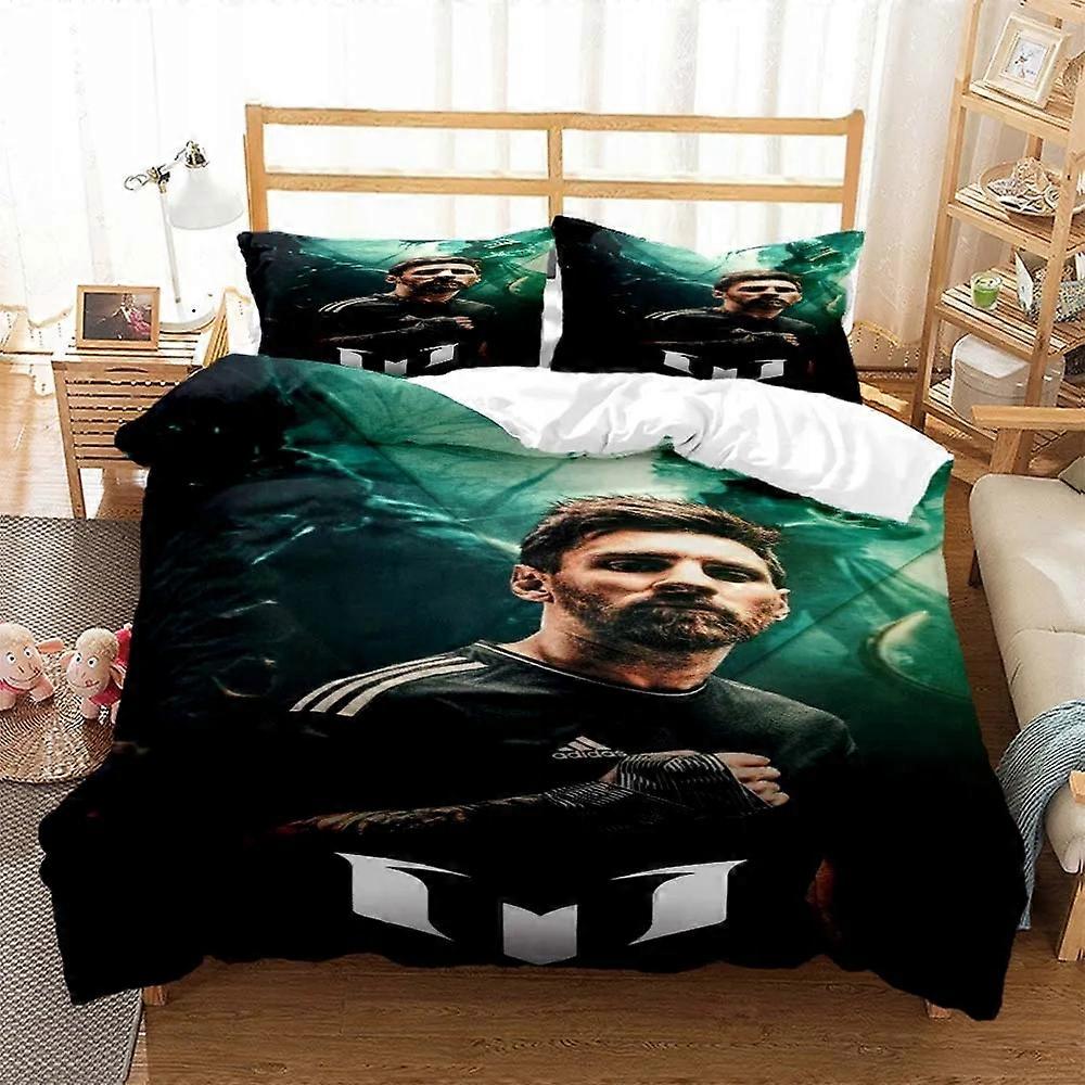 Bedding Set Lionel Messi 3d Soft Boy Pillowcase 160x200