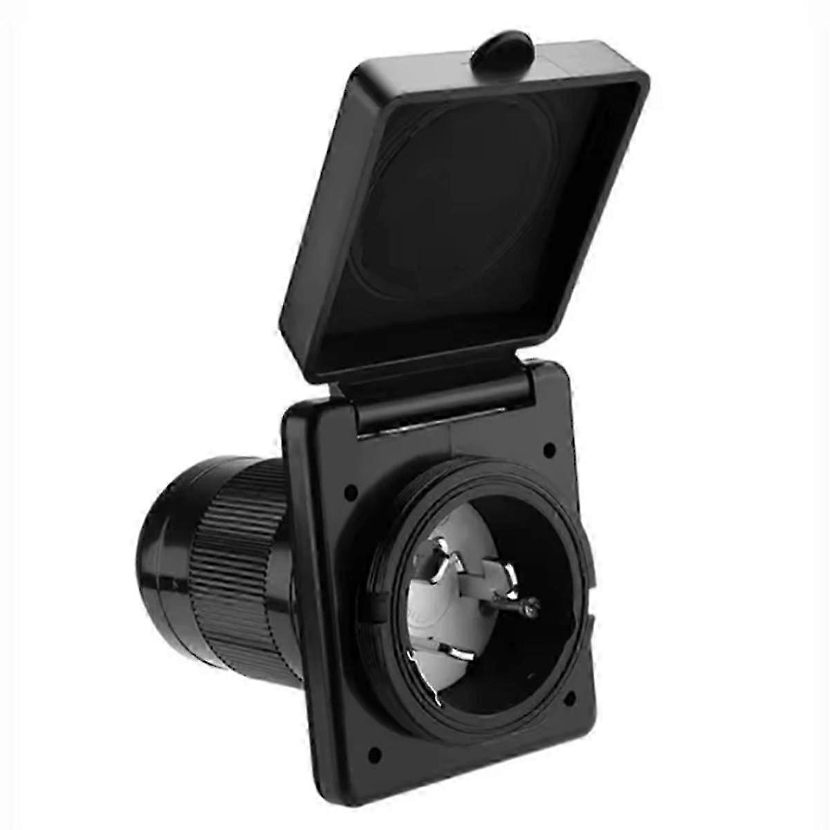 50 أمبير تويست لوك RV Shore Power مدخل 125 فولت / 250 فولت ، مدخل طاقة RV Shore مع طقم التمهيد WeatherProof - FFY