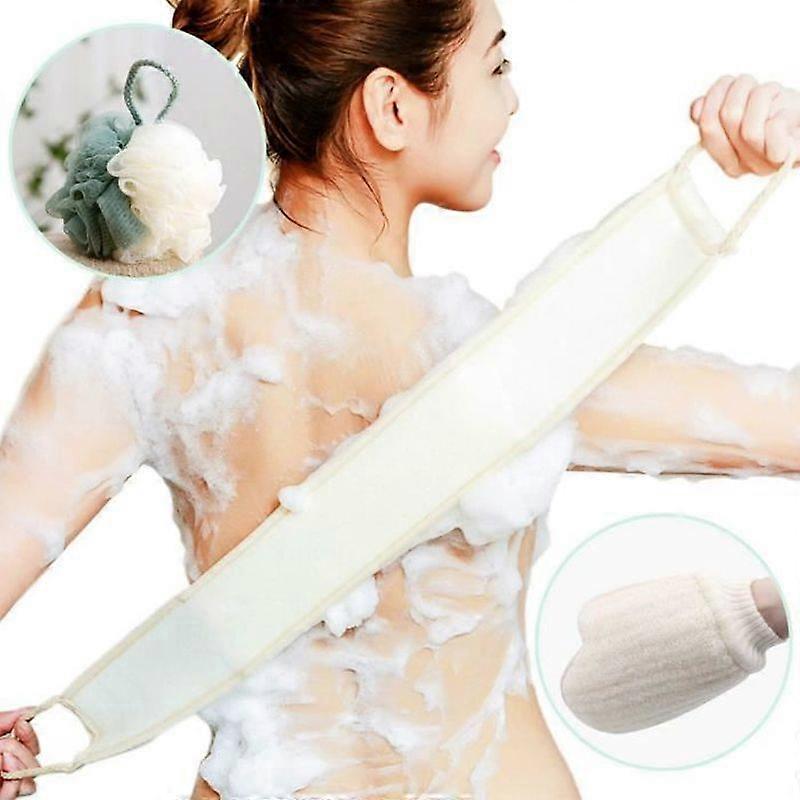 Sincerity 3 Pack Exfoliating Loofah Sponges for Shower and Bath - For Women and Men