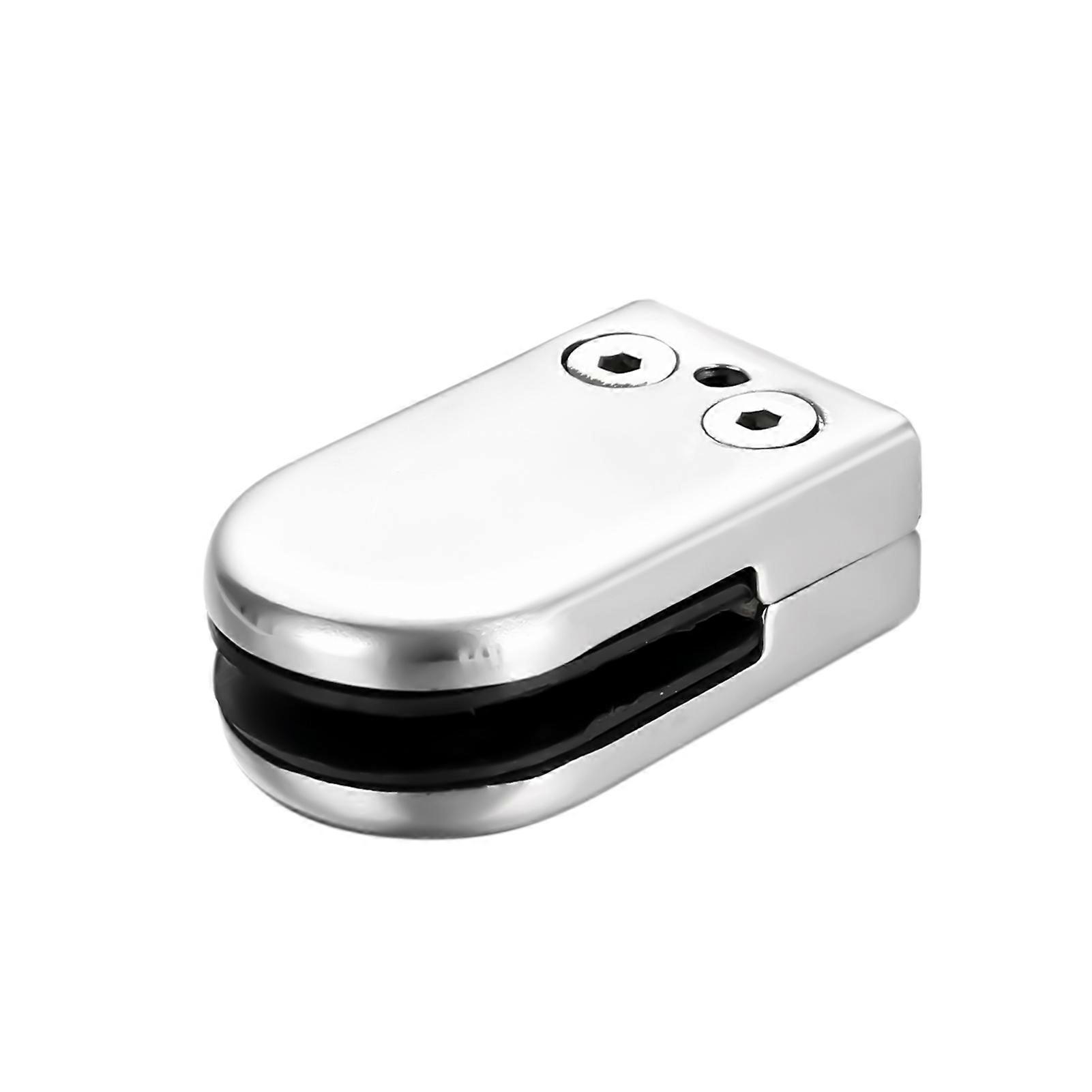 Rustfrit stål glashyldebeslag Rund glasbeslag glasklemme