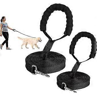 2pack Dog S,10m/32ft 15m/50ft Nylon Leash For Pet