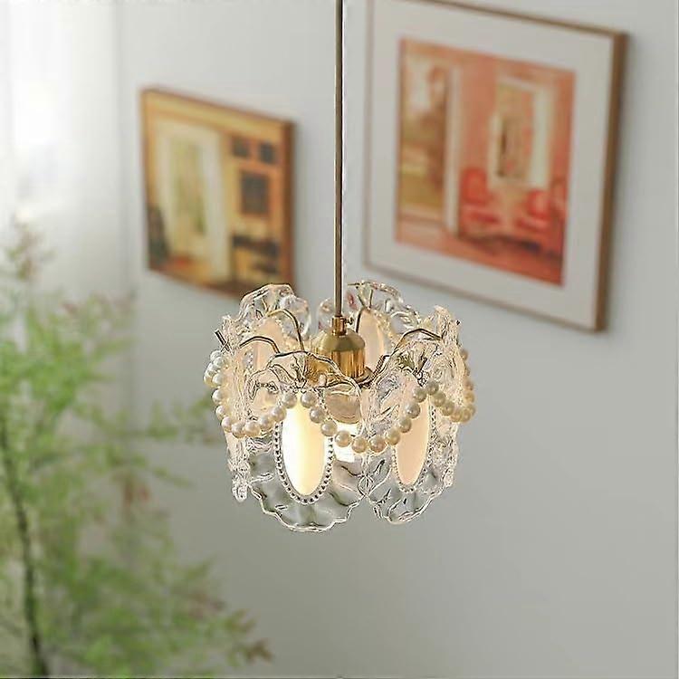 Nordic Style Chandelier with Glass Lampshade Pendant Light for Kitchen Island, Modern Design in Frosted Finish