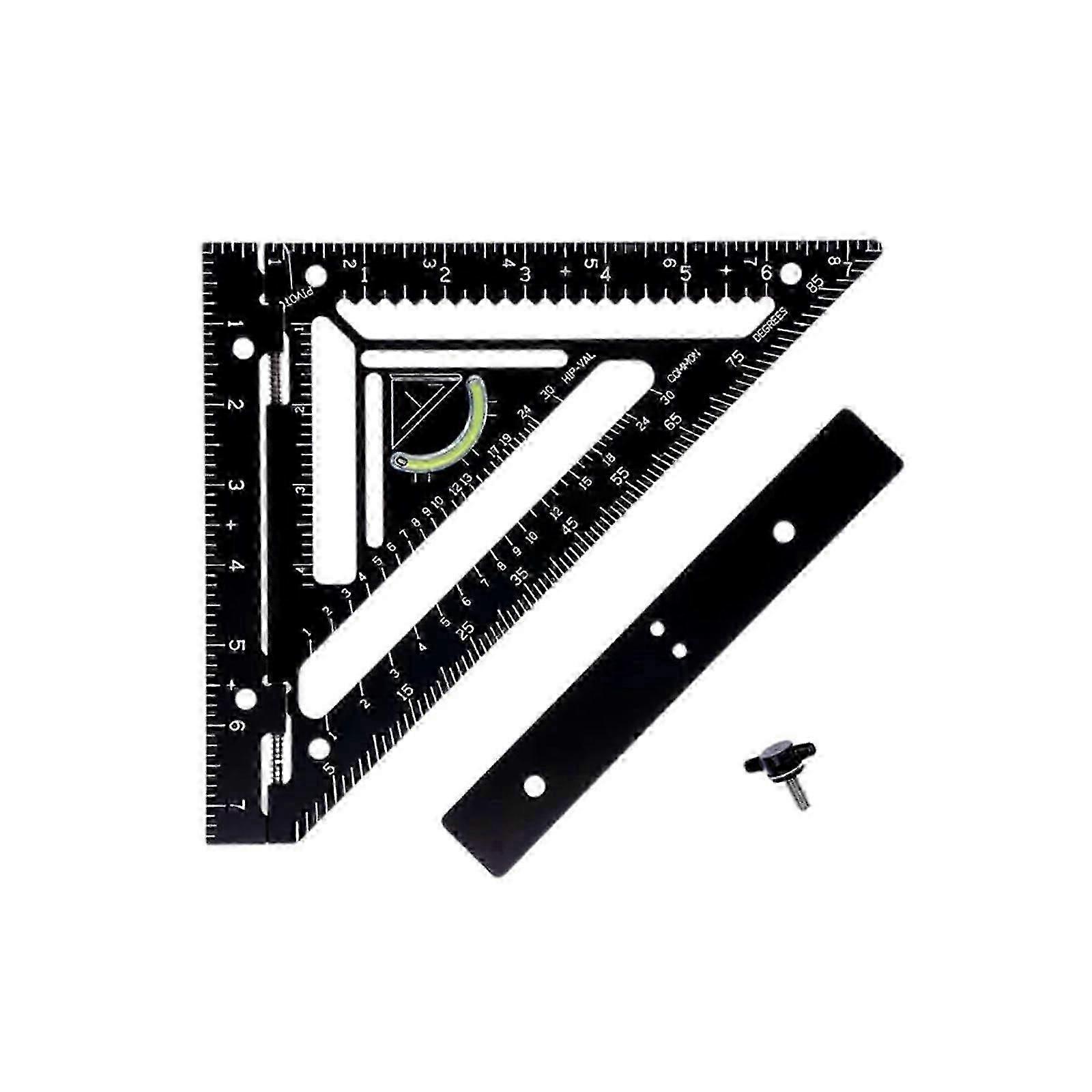 New Upgraded Professional Innovative Square Tool, Square Tool Adjustable Carpentry Squares,High Precisions Aluminum Alloy Triangle Ruler with Jig Bloc