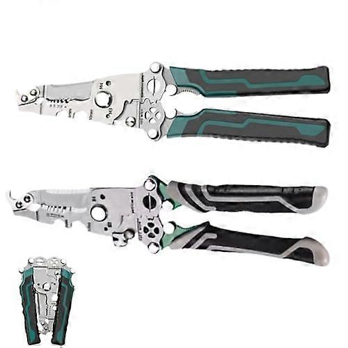 18 In 1 Foldable Wire Stripper Tool, Multifunctional Professional Electrician Tool with Adjustable Blade and Ergonomic Handle