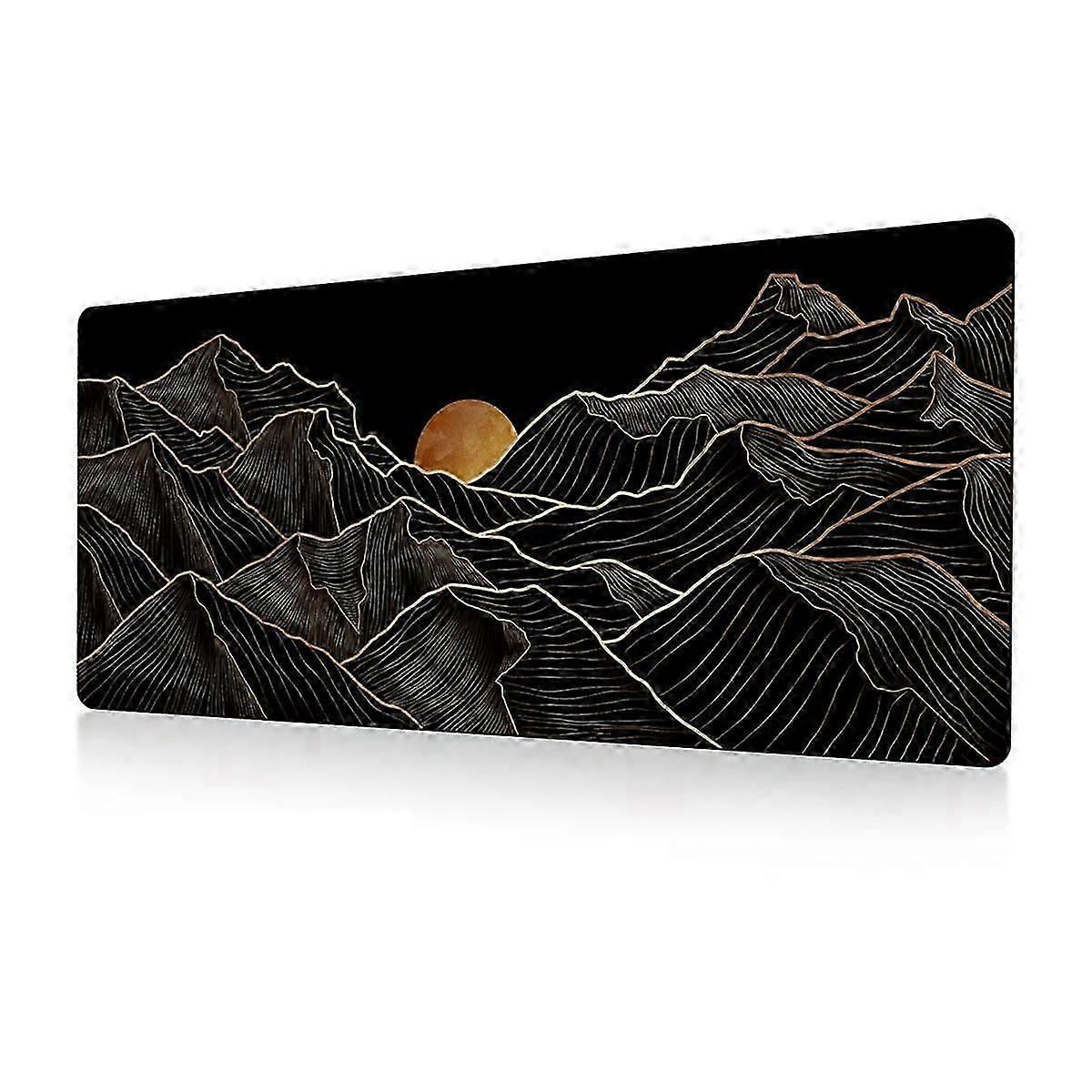 Big Mouse Pad Gaming Mouse Pad Desk Pad Long Computer Keyboard Mouse Mat Mousepad with Non-Slip Bas