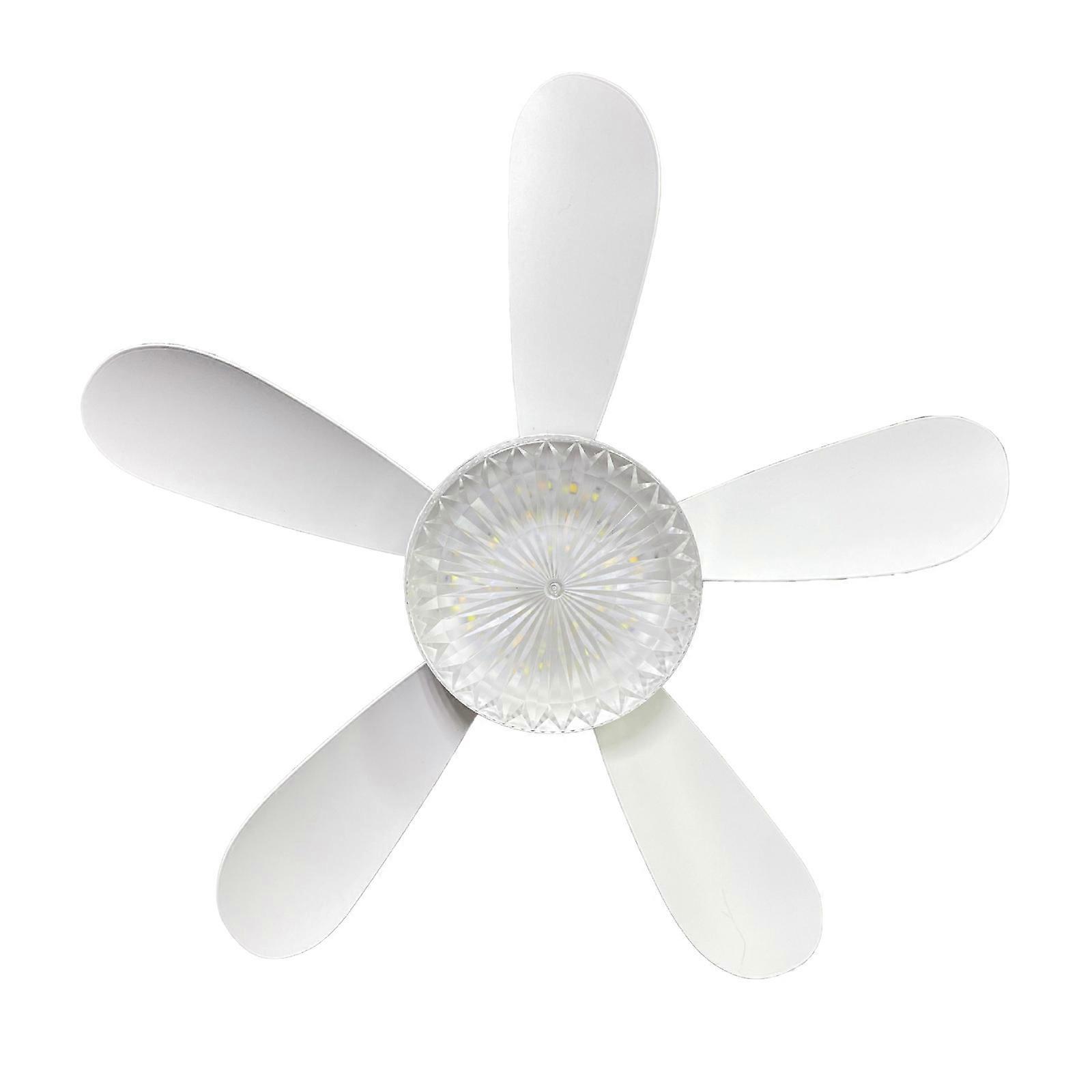 E27 30W 5-Blade Dimmable Fan Light White &phi;360x180mm Silent