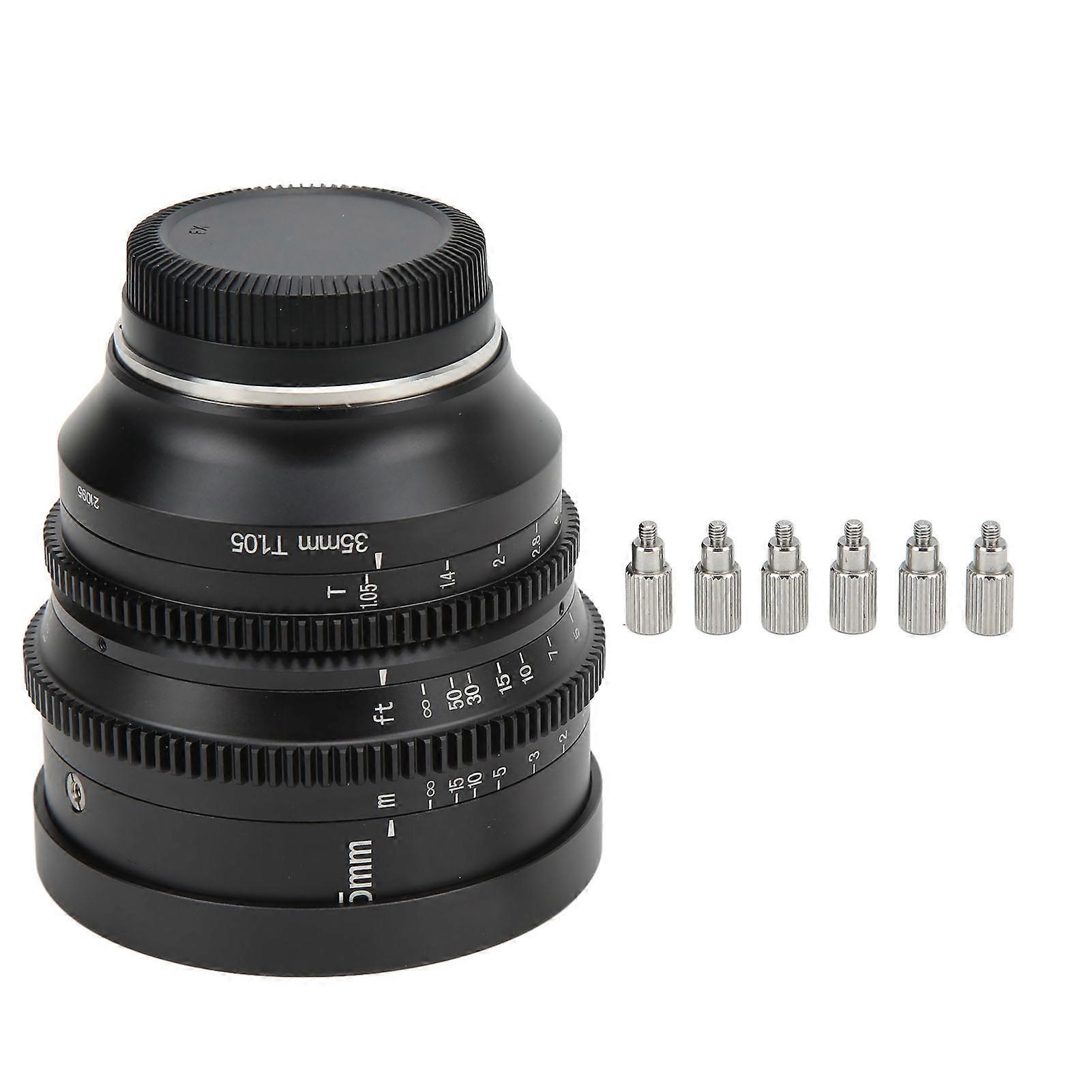 7 Artisans 35mm T1.05 Large Aperture Cinema Lens Manual Focus Wide Angle Cinema Lens for FX Mount Camera Series