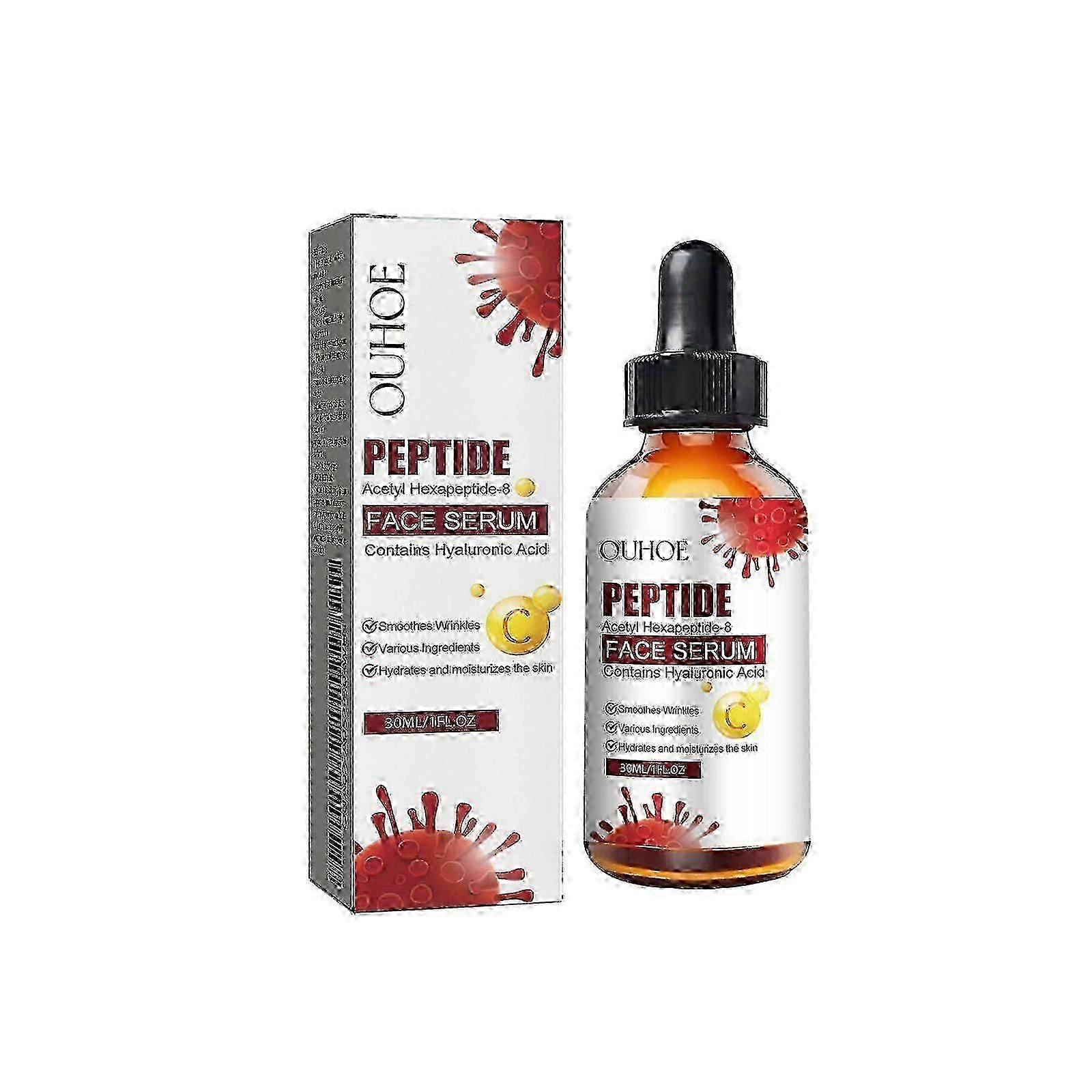 Peptide Face Serum, Fade Out Fine Lines On Your Forehead Skin Moist Hydrating Anti-Aging Essence