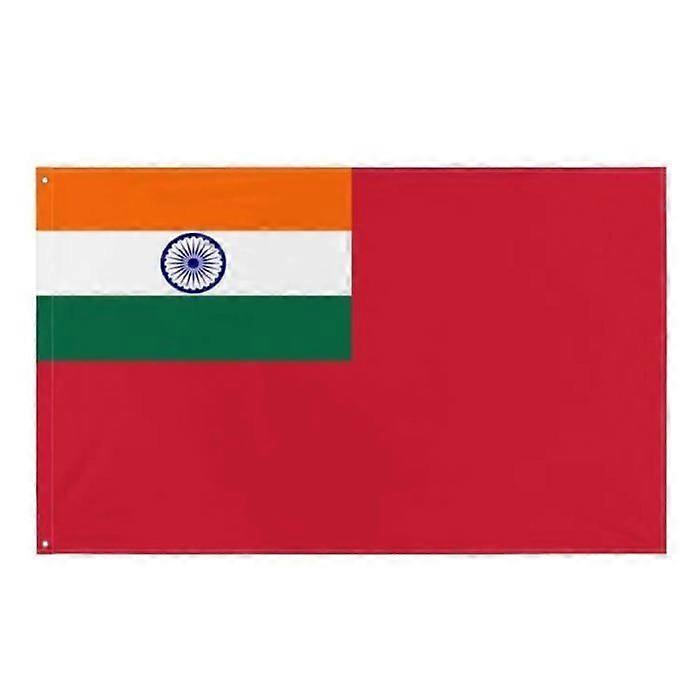 Flag of India on British Red Ensign – 160 x 240 cm – Polyester – Iron eyelets – Durable