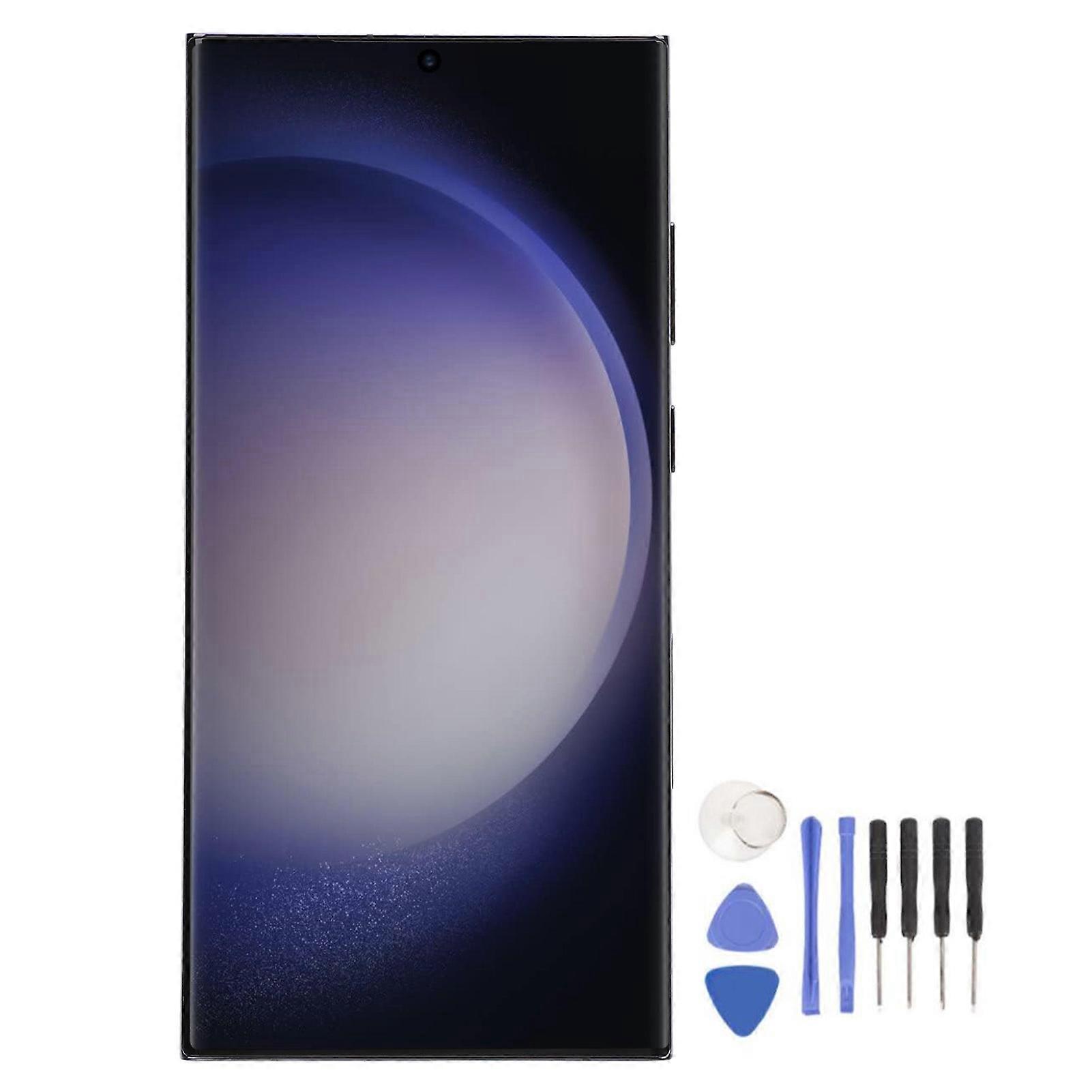 Galaxy S23 Ultra 5G 6.7" Screen Replacement Kit with Frame & Tools - Black