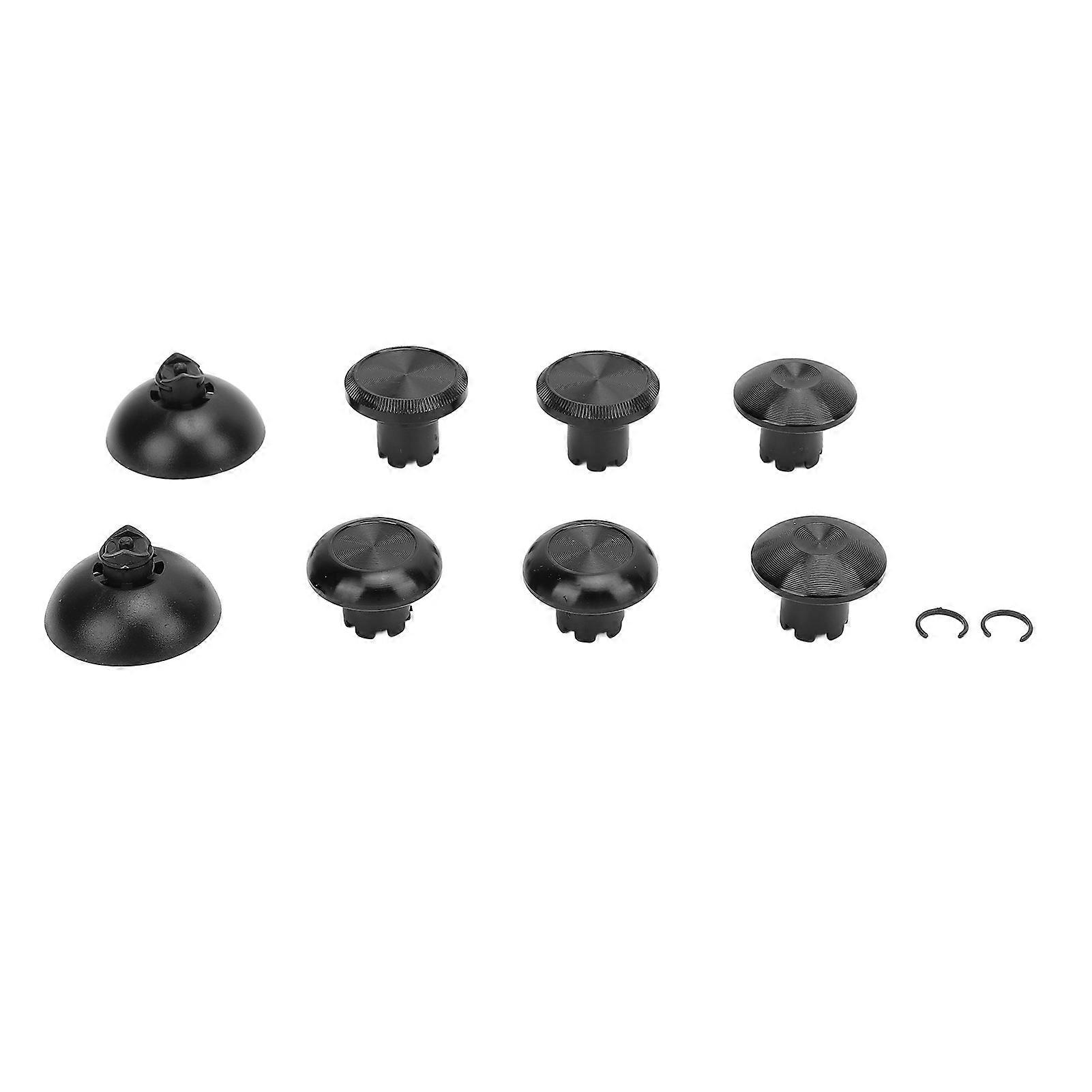 Black Metal Thumbsticks for Edge Controller - 6 Pcs Aluminum Alloy Replacement Set