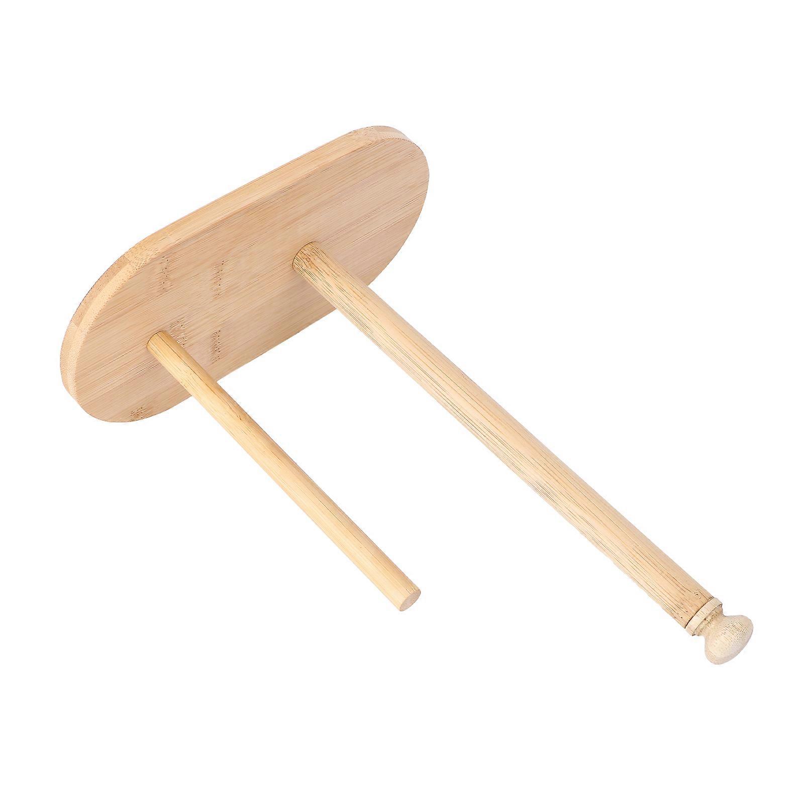Elegant Paper Towel Holder Stand, Bamboo Crafted for Seamless Home Integration