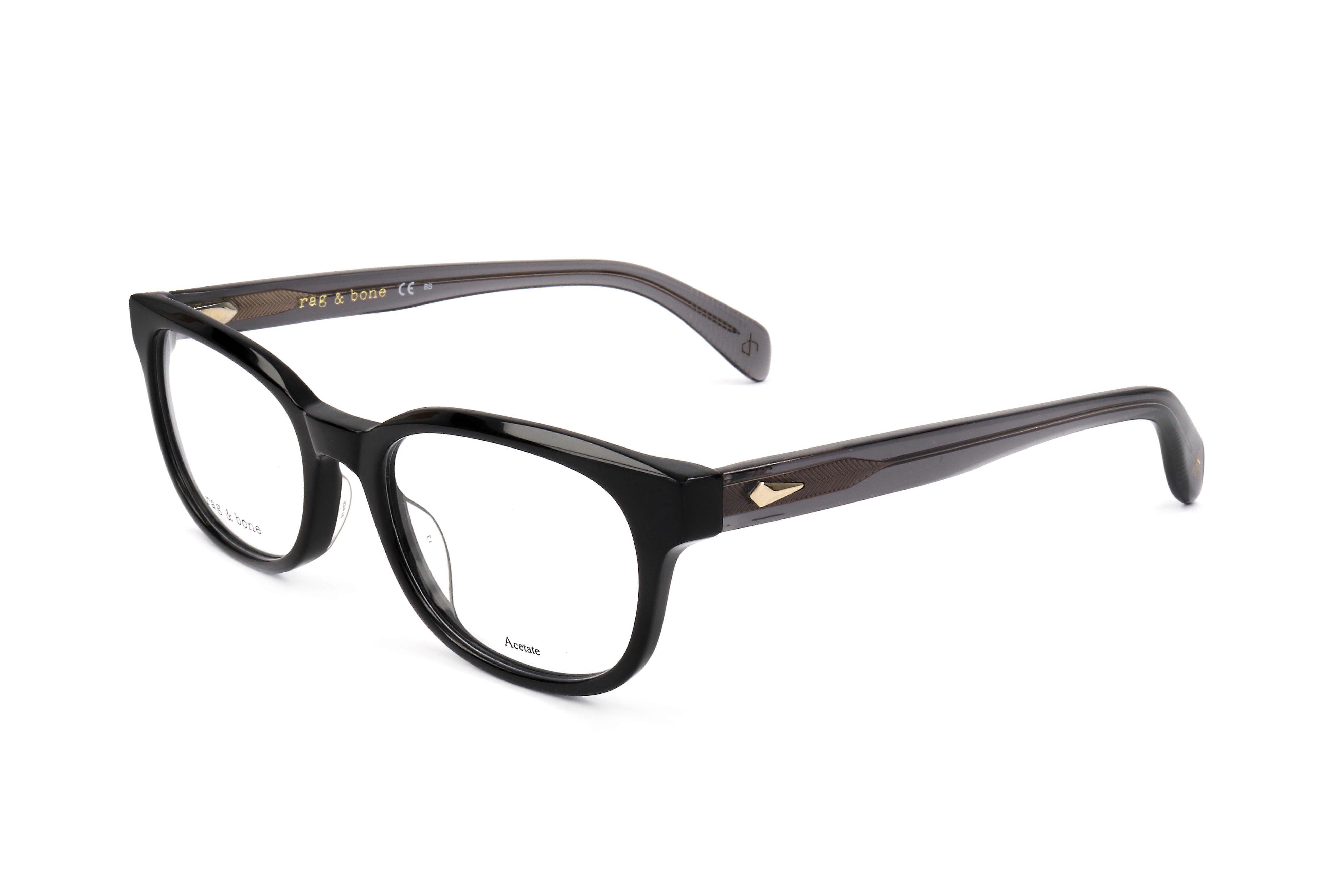 Eyewear Frames Rag & Bone RNB8000 807 BLACK 53/19/145 UNISEX