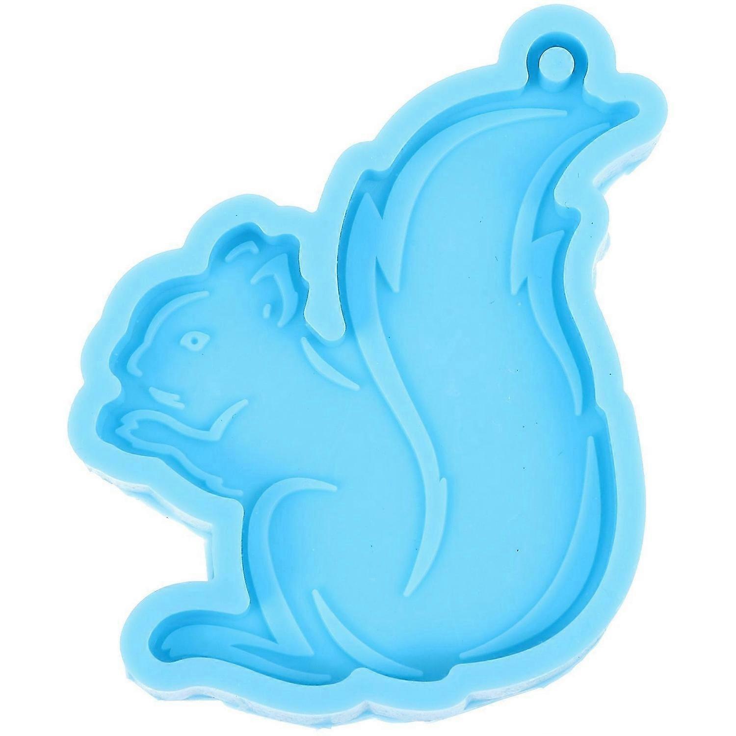Silicone Casting Mold Epoxy Silicone DIY Mold Squirrel Shape Pendant Mold Reusable Casting Mold