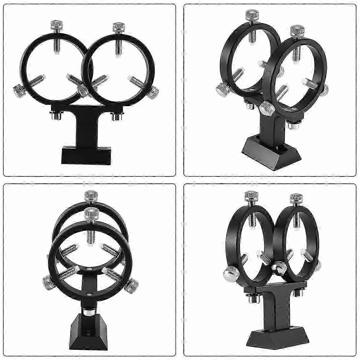 Adjustable Pointer Finderscope Bracket 6-Point Guidescope Rings Mount Astronomical Telescope,50mm(1