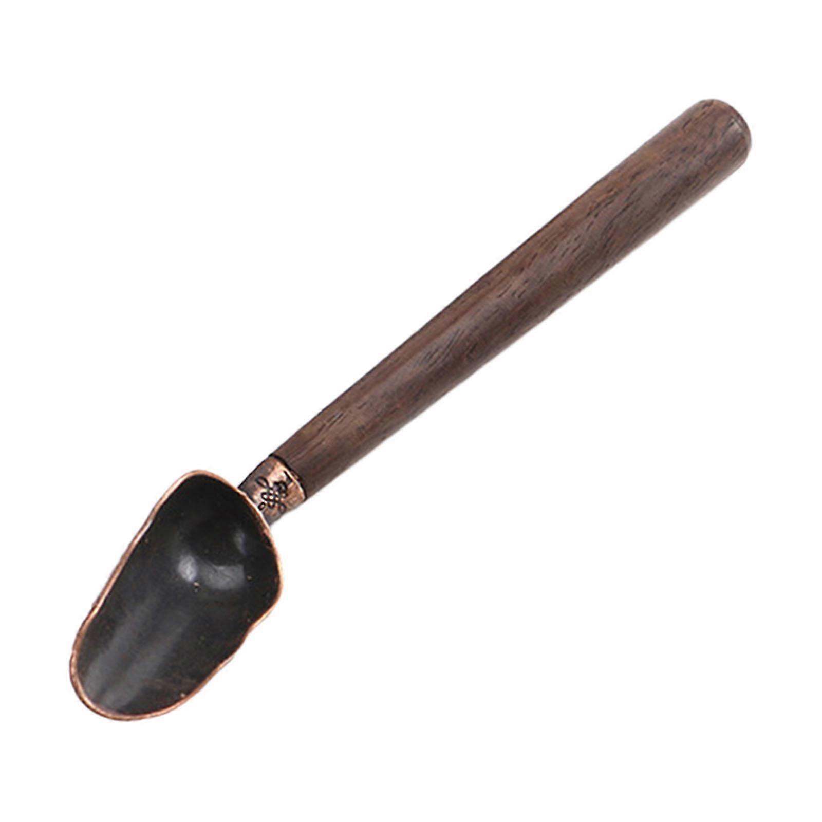 Kung Fu Tea Spoon Loose Leaf Tea Measuring Spoon Copper Multifunction Measuring