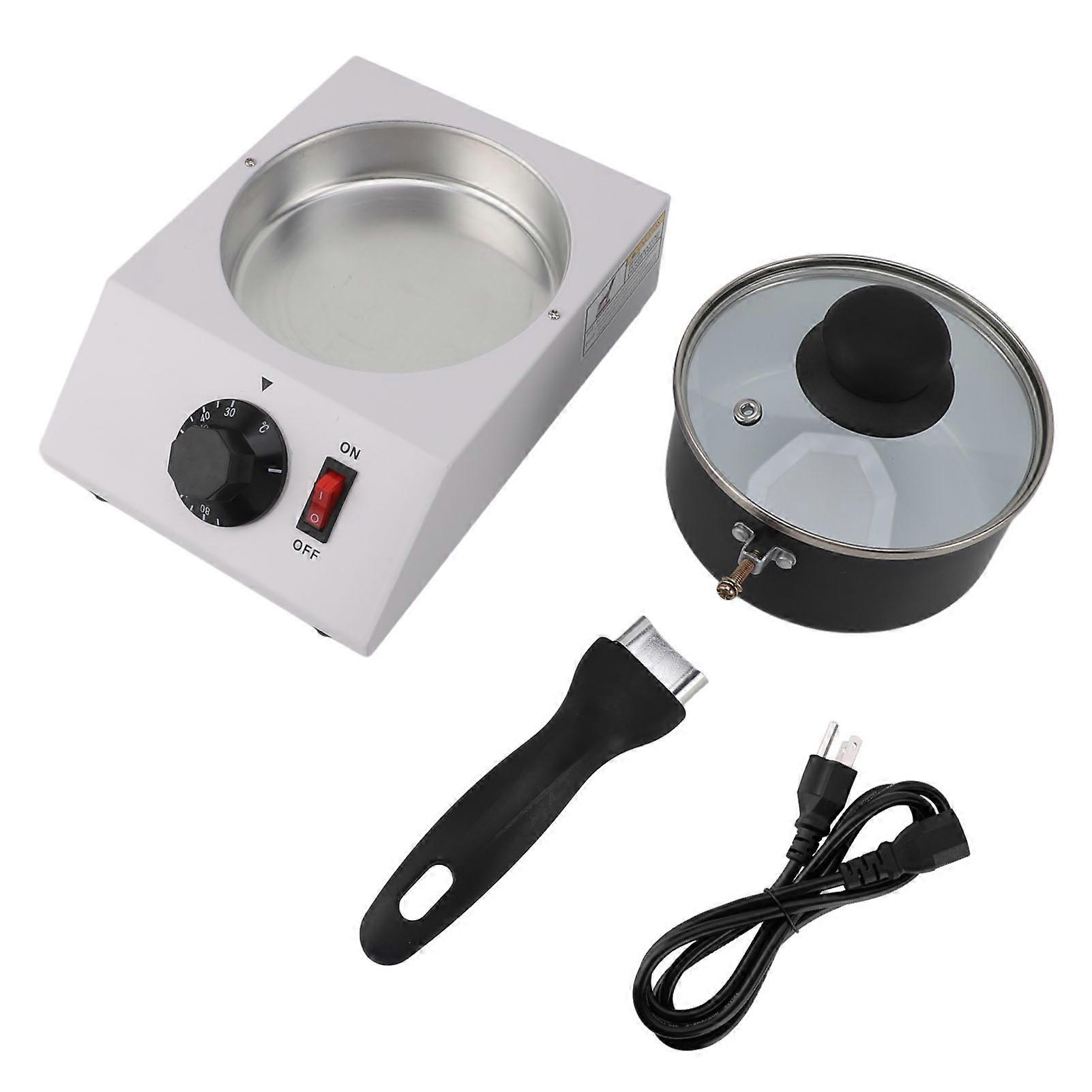Chocolate Melting Machine 1kg Capacity Manual Control 30-85℃ Temperature Adjustable Anti Stick Aluminum Pot US Plug 110V
