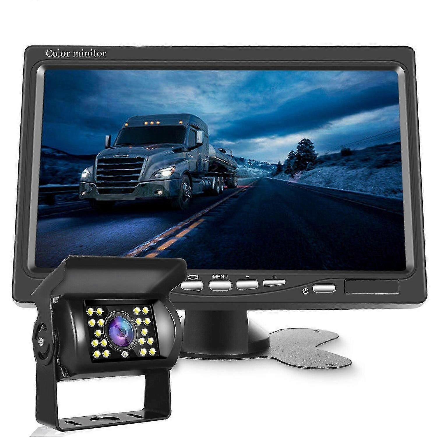 Ensemble de moniteur de voiture de type A de 7 pouces Caméra de recul sans fil Bus Système de vue arrière sans fil (numérique