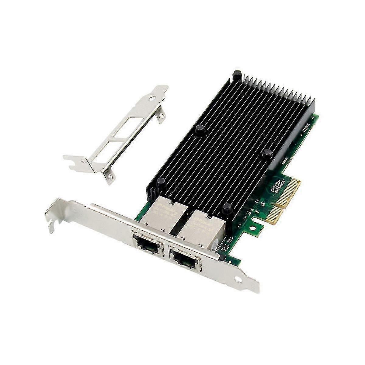 X550-t2 Server Carte réseau Pci-e X4 10Gbe Double port électrique Serveur Carte réseau Rj45 Aggregatio