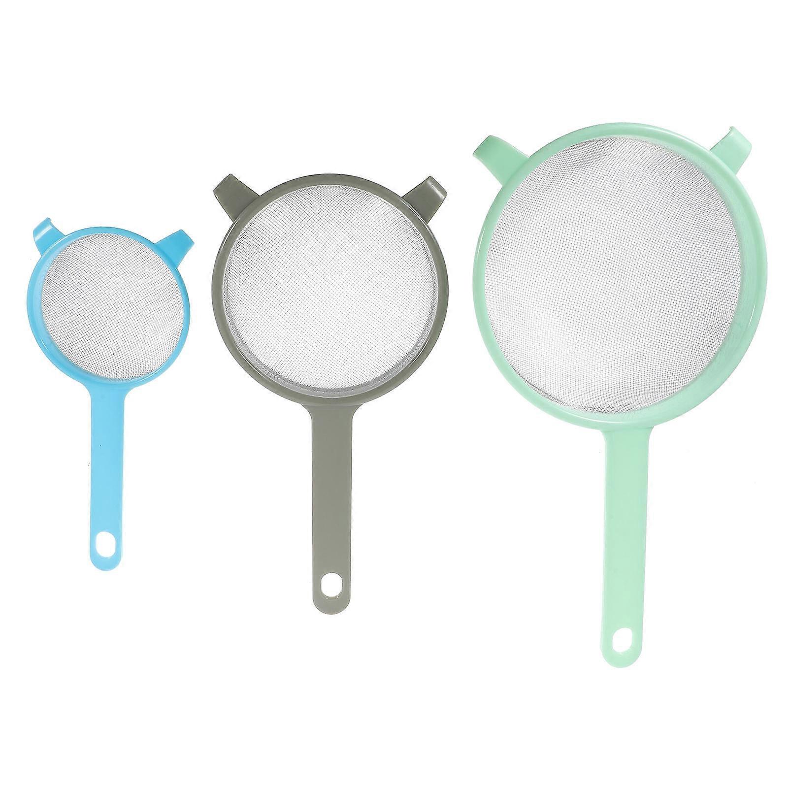 Handheld Sugar Sifter Set with Fine Mesh for Baking and Cooking Easy Straining and Sifting Flour