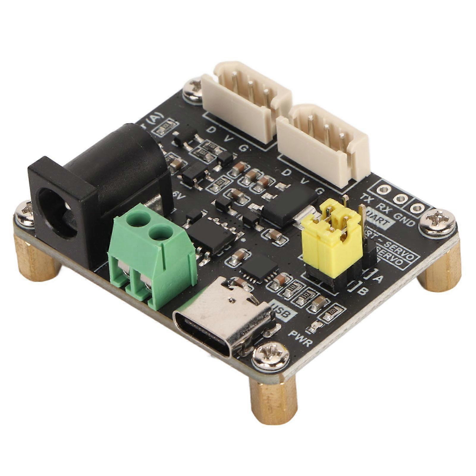 Bus Servo Driver Board 9 to 12.6V Input UART 5.5x2.1mm DC Space Saving Bus Servo Adapter for ST SC Series 