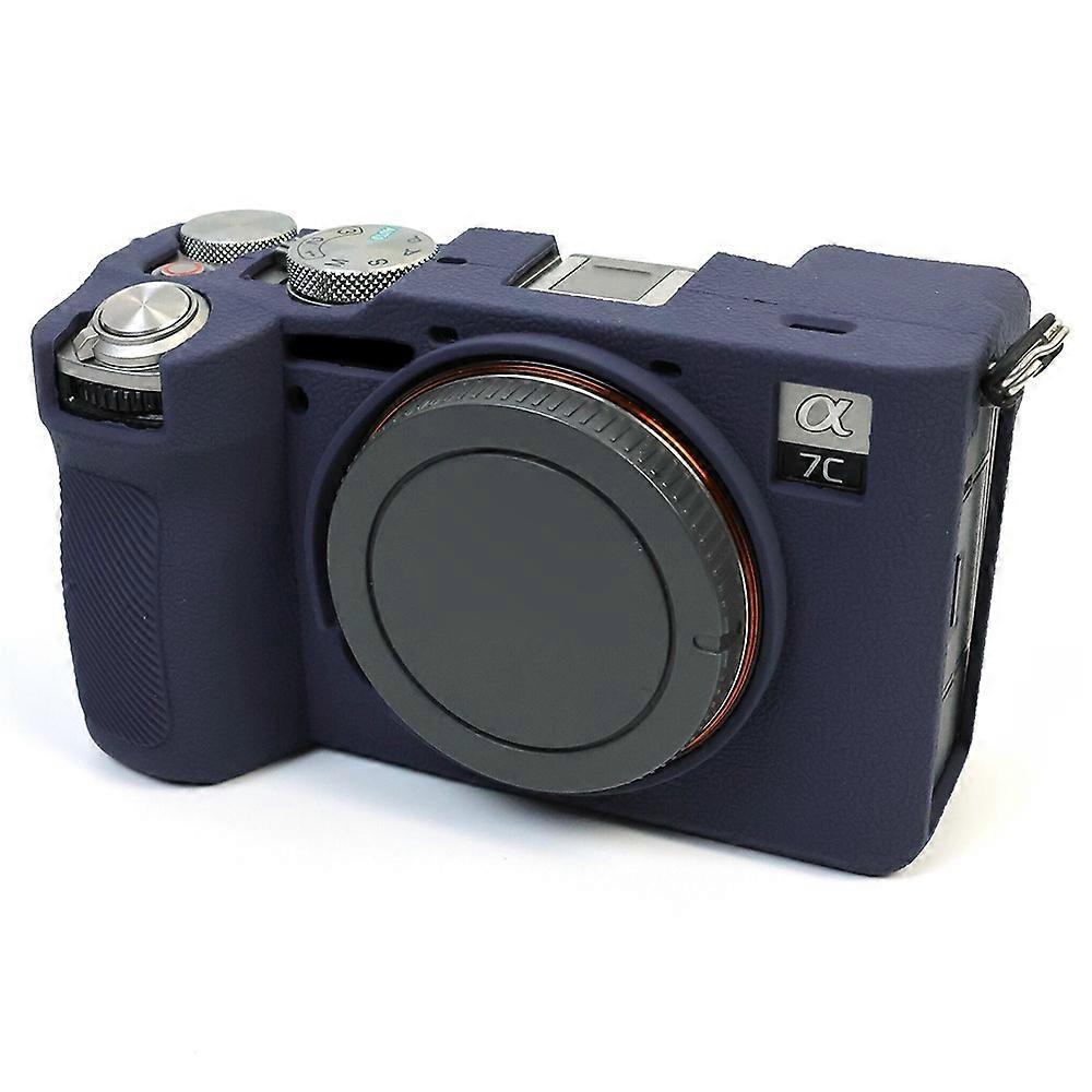 Housse en silicone anti-rayures pour appareil photo Sony A7CR/A7C II (a2i) et r3X (saphir)