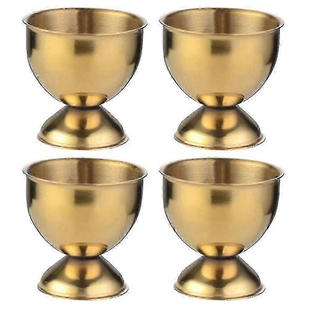 Egg Cups Set Stainless Steel Eggs Hard Boiled Eggs And Soft Tray Tool Holders Kitchen, Gold