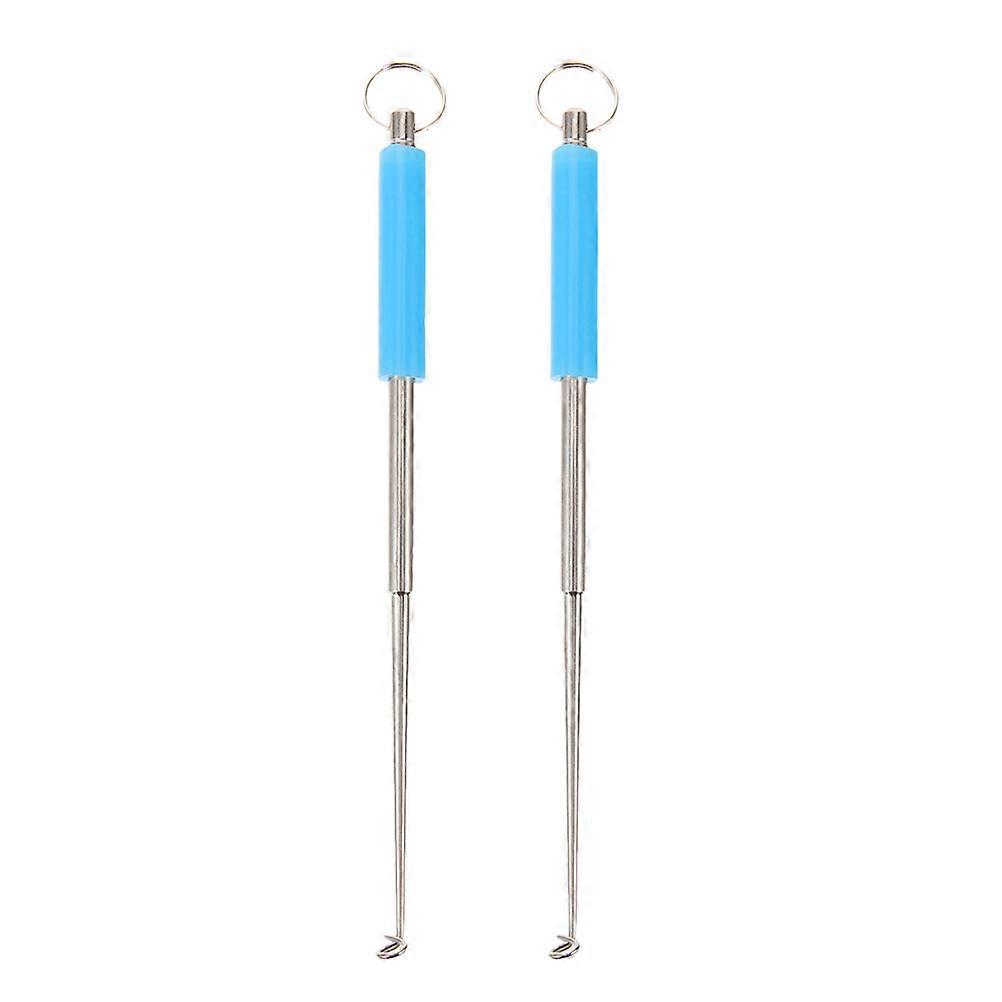 Fishing Hook Remover Tool Fishhook Extraction Devices Versatile Use Blue 13.00X1.20X0.70CM 2Pcs