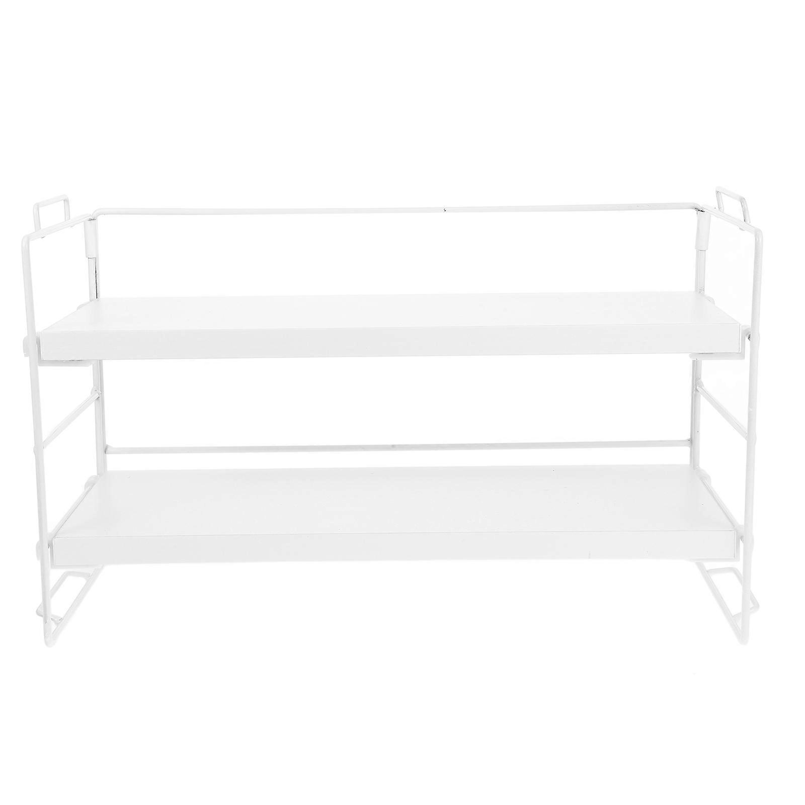 Table Top Bookshelf Desktop Bookshelf Wood Shelf Organizer for Dorms Bedrooms Kitchens Offices 37.00X24.00X16.50CM 1Set