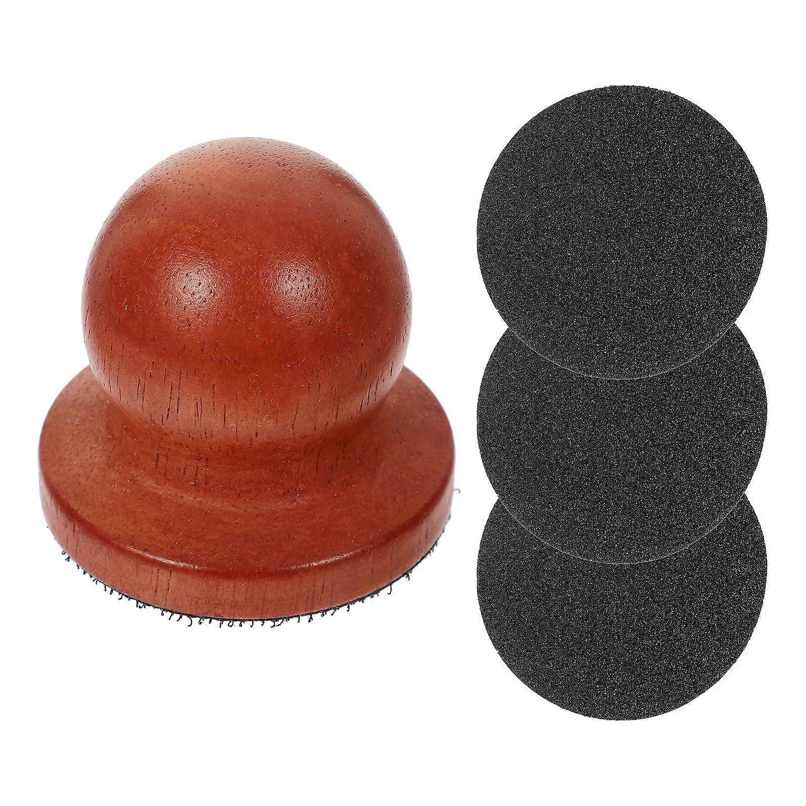 Dog Grinding File Pet Grooming Tool Round Shape Brown Color 1Set