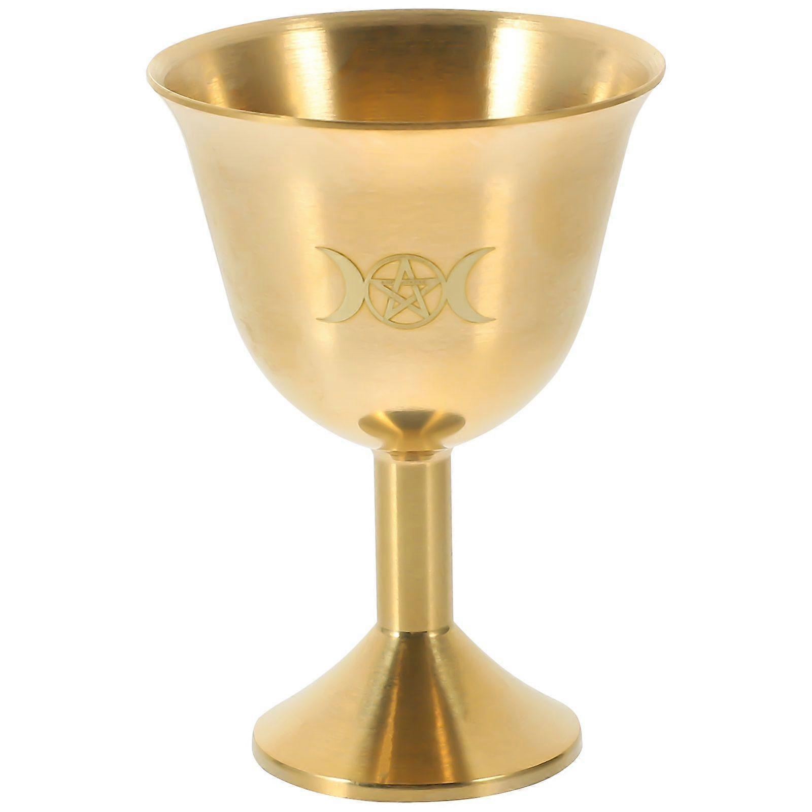 Desktop Copper Wine Cup Offering Cup Decorative Buddhism Cup Copper Cup