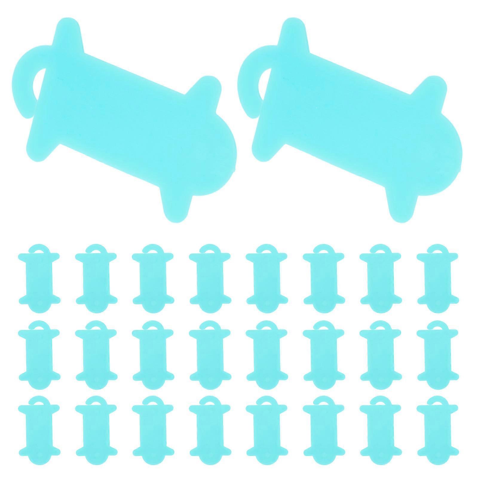 100pcs Plastic Yarn Bobbin Tool for Knitting & Sewing – Compact Floss Winding Board with Spool Holder for Organizing Crafting and Embroidery Projects