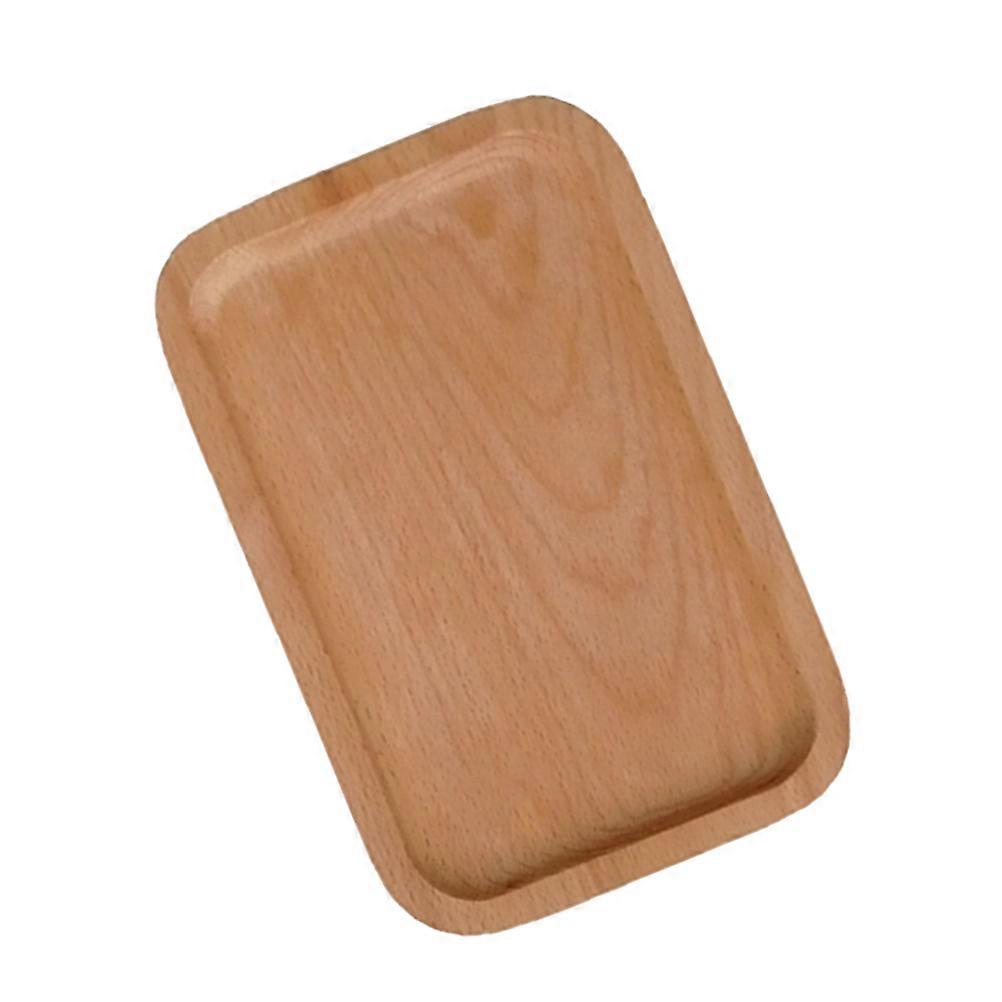 Khaki Food Serving Tray for Home Use and Practical Synthetic Material 7.8 Inches