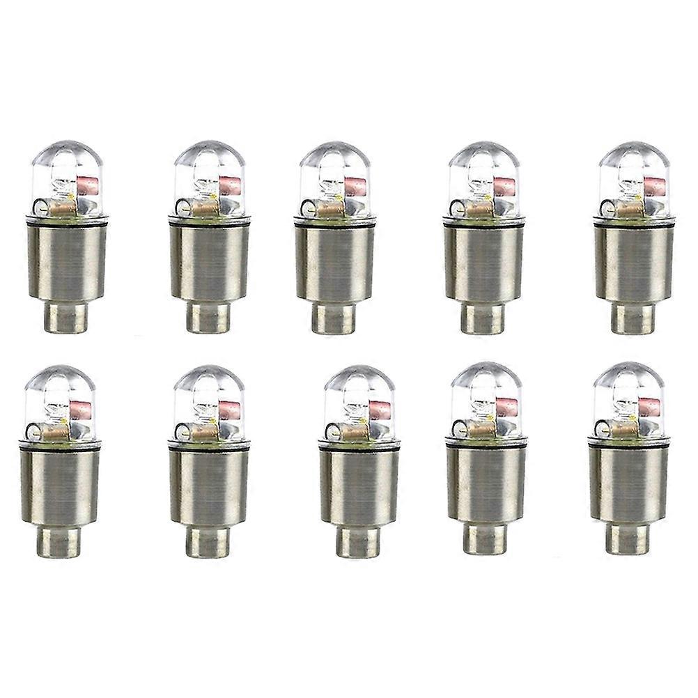 Pneu de vélo Led Lumières Alliage Composants électroniques Mauvaises conditions météorologiques Amélioration de la sécurité 10Pcs