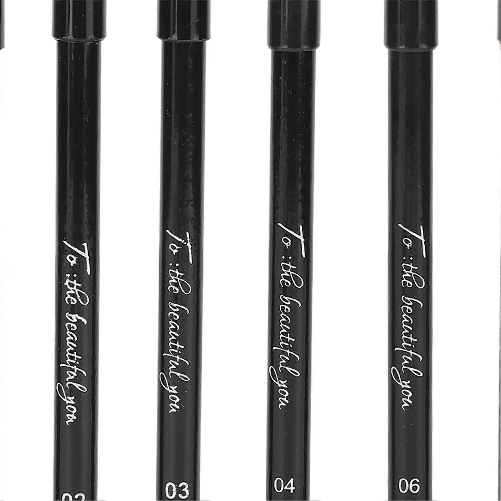 Professional Lip Liner, Waterproof, Matte, Long Lasting, Pigmented, Cosmetic, 6 Pieces, No. 02