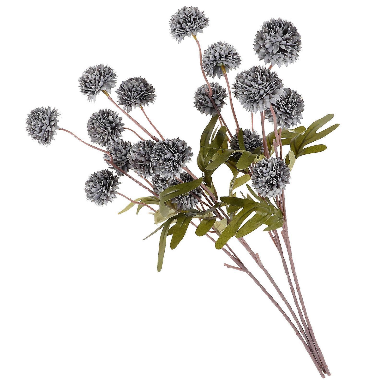 Artificial Dandelions Decor Flowers Plastic Material For Wedding 4Pcs