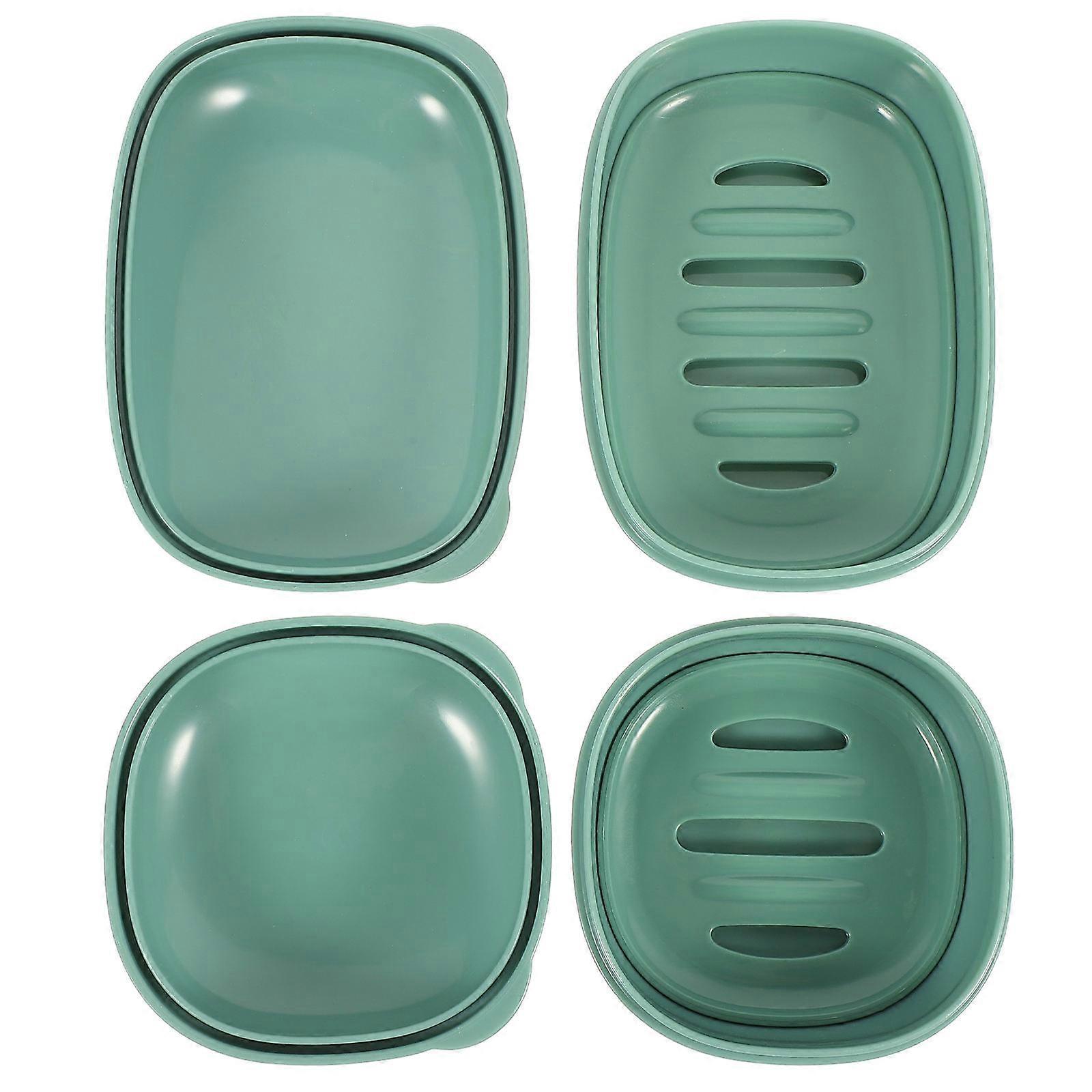 Traveling Soap Holder Portable Soap Tray PP Material Small Items Storage 2Pcs