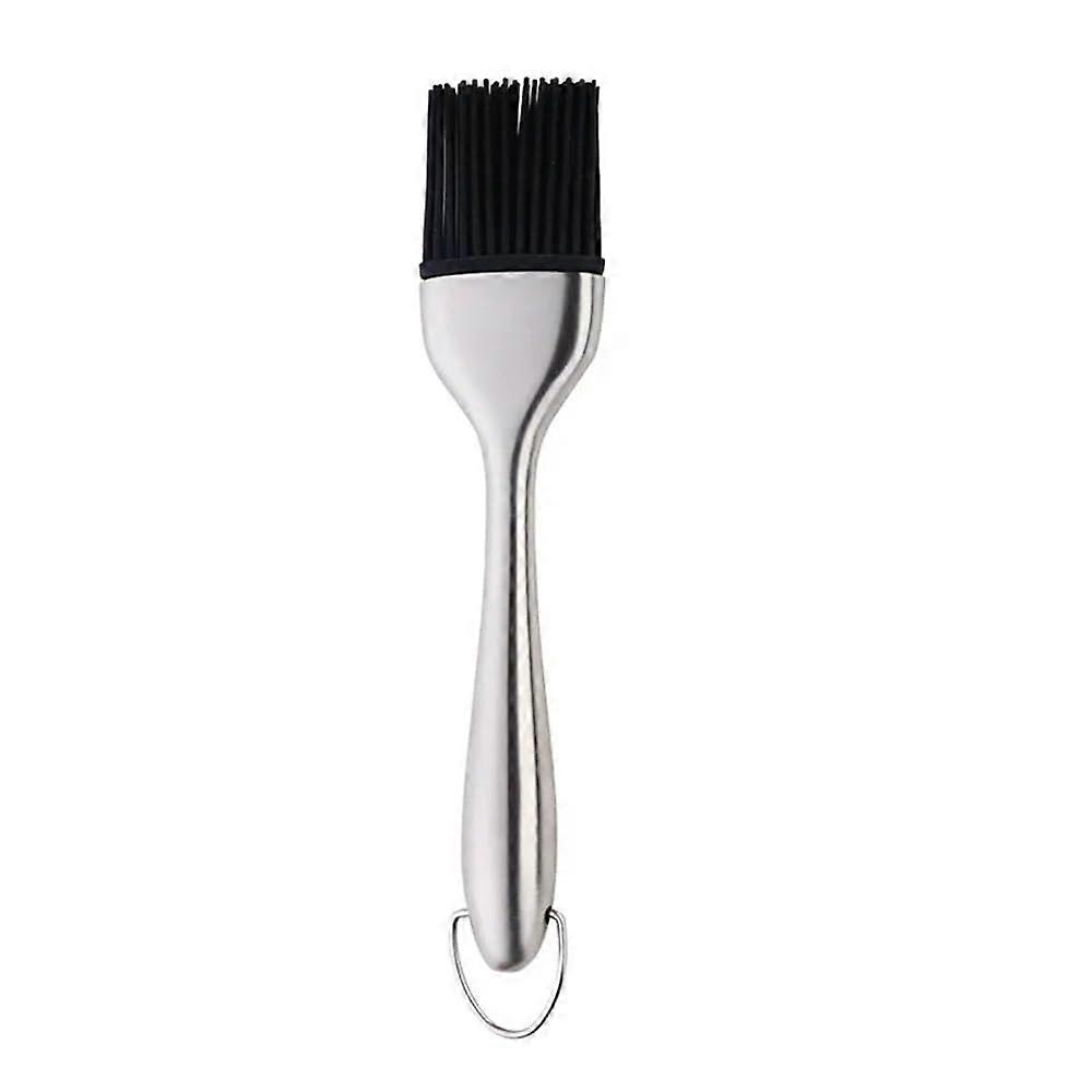 Grill Brush With Oil Applicator For BBQ, Silver