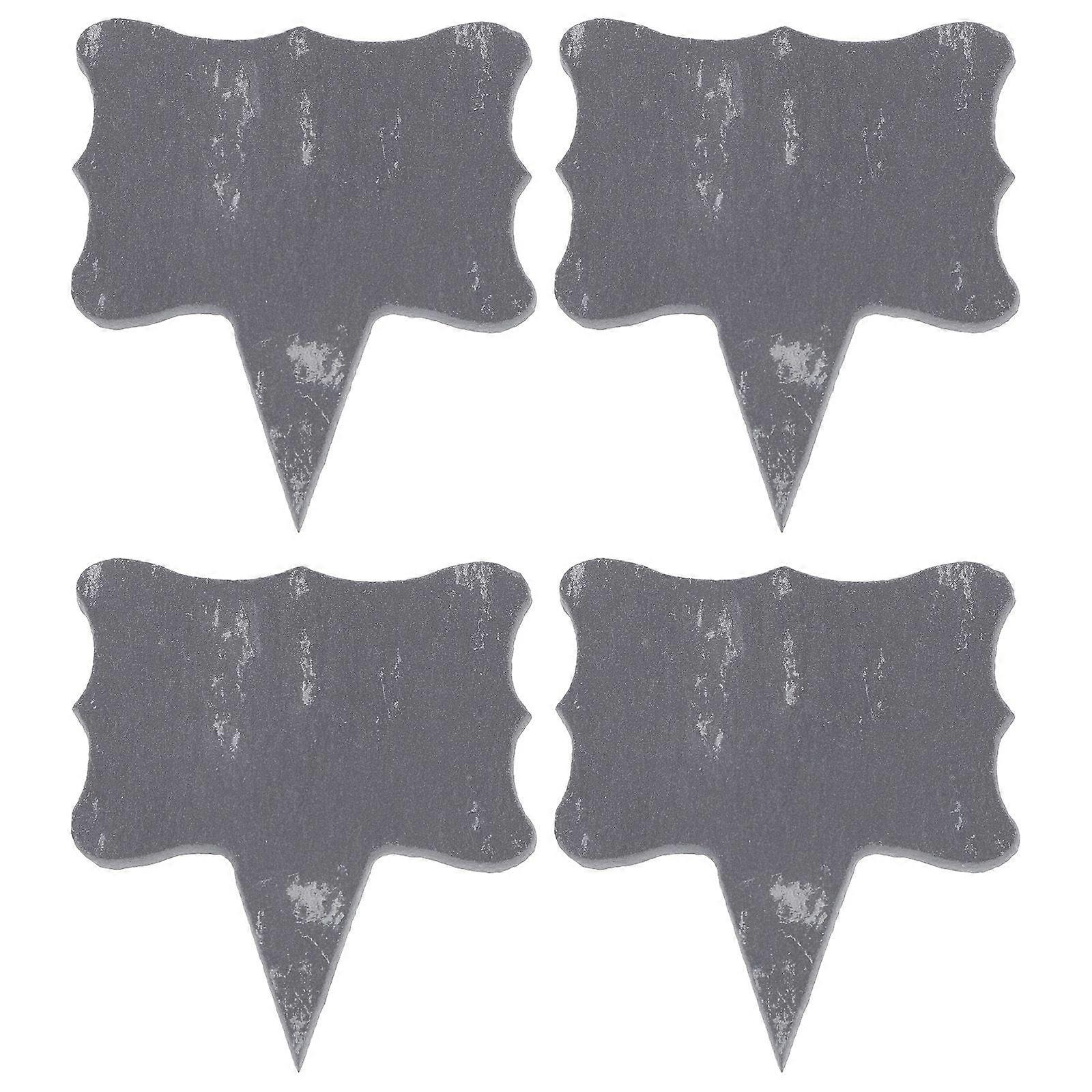 Cheese Labels Inserts 4Pcs Black Multipurpose Labels for Decor