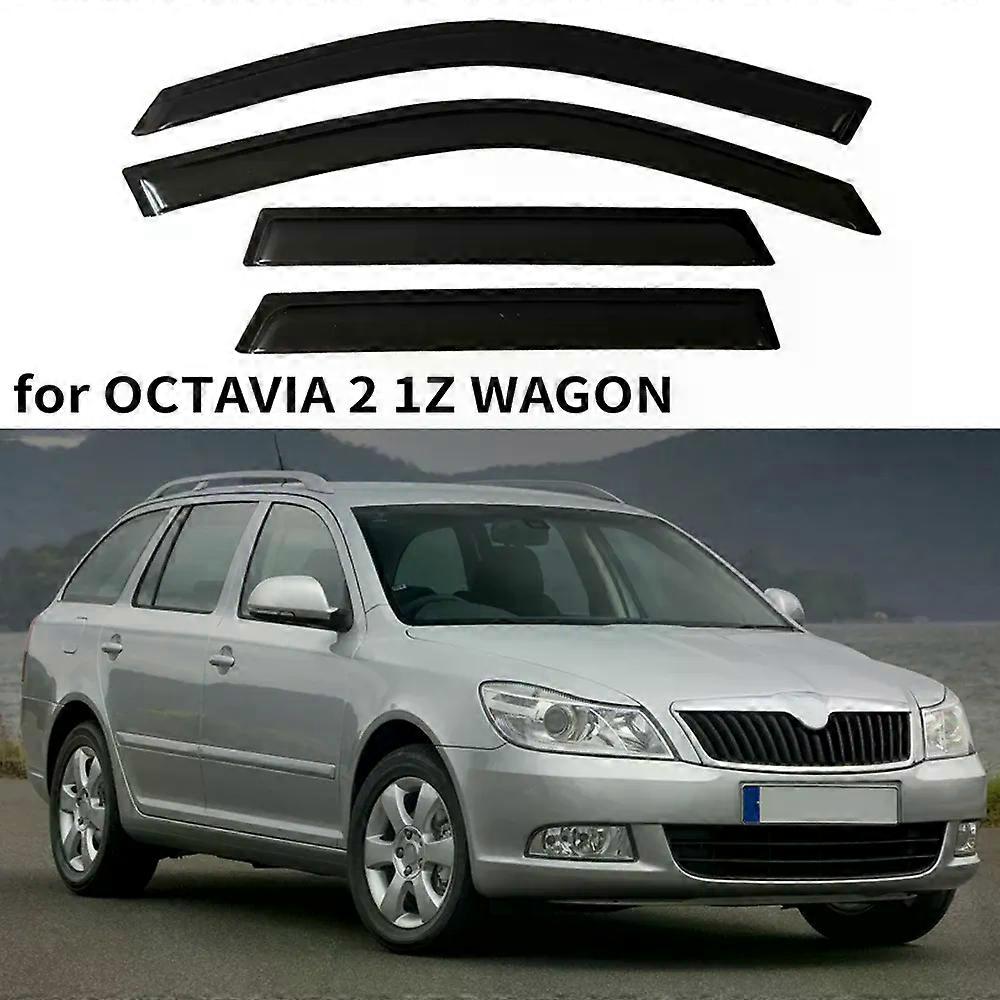 High qualityWindow Visor for SKODA OCTAVIA 2 1Z WAGON 2004 2005 2006 2007 2008 2009 2010 2011 2012 Wind Deflectors Rain Guards Door Visor