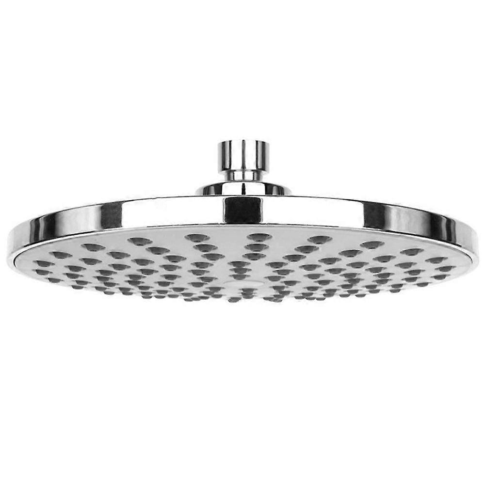 Round Shower Head Wall Mounted Rainfall System Comfortable Mode Silver 20.3X20.3X1.3CM 1Pack