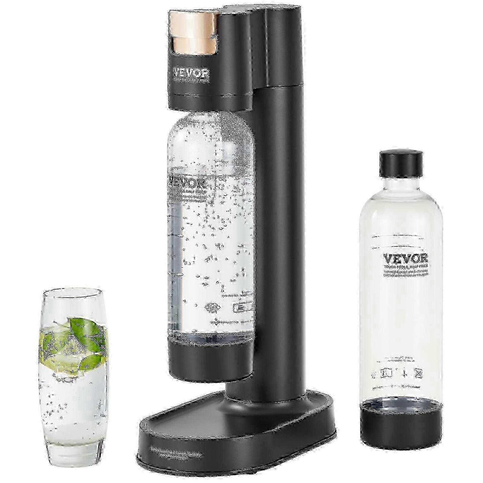 Sparkling Water Maker, Soda Maker Machine for Home Carbonating, Seltzer Water Starter Kit with 2 BPA-free 1L PET Bottles 2025