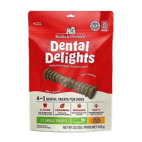 Stella & Chewy's Dental Delights with Freeze Dried Chicken Large, 23.2 Oz