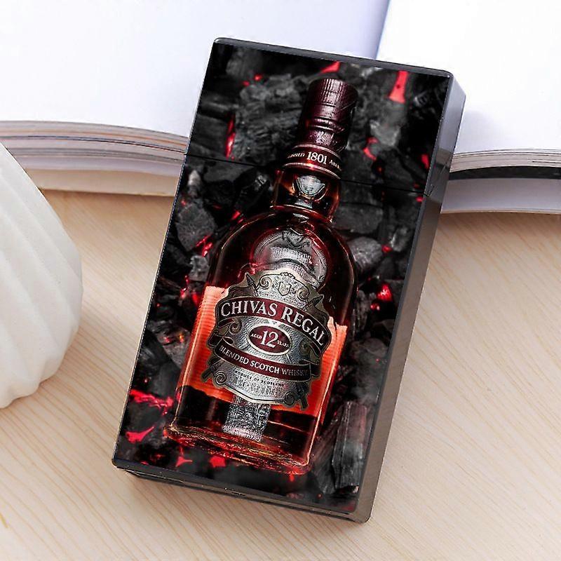New Cross-Border Thin Cigarette Box, Portable Anti-Pressure And Moisture-Proof Cigarette Box, Women's Foreign Trade Cigarette Box, Storage Box, 20 Pie