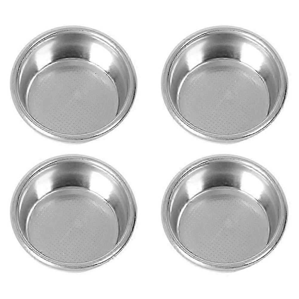 4Pack 54mm Filter Basket Suitable for Certain Brand 54mm Semi-Automatic Coffee Machine Bottomless Handle