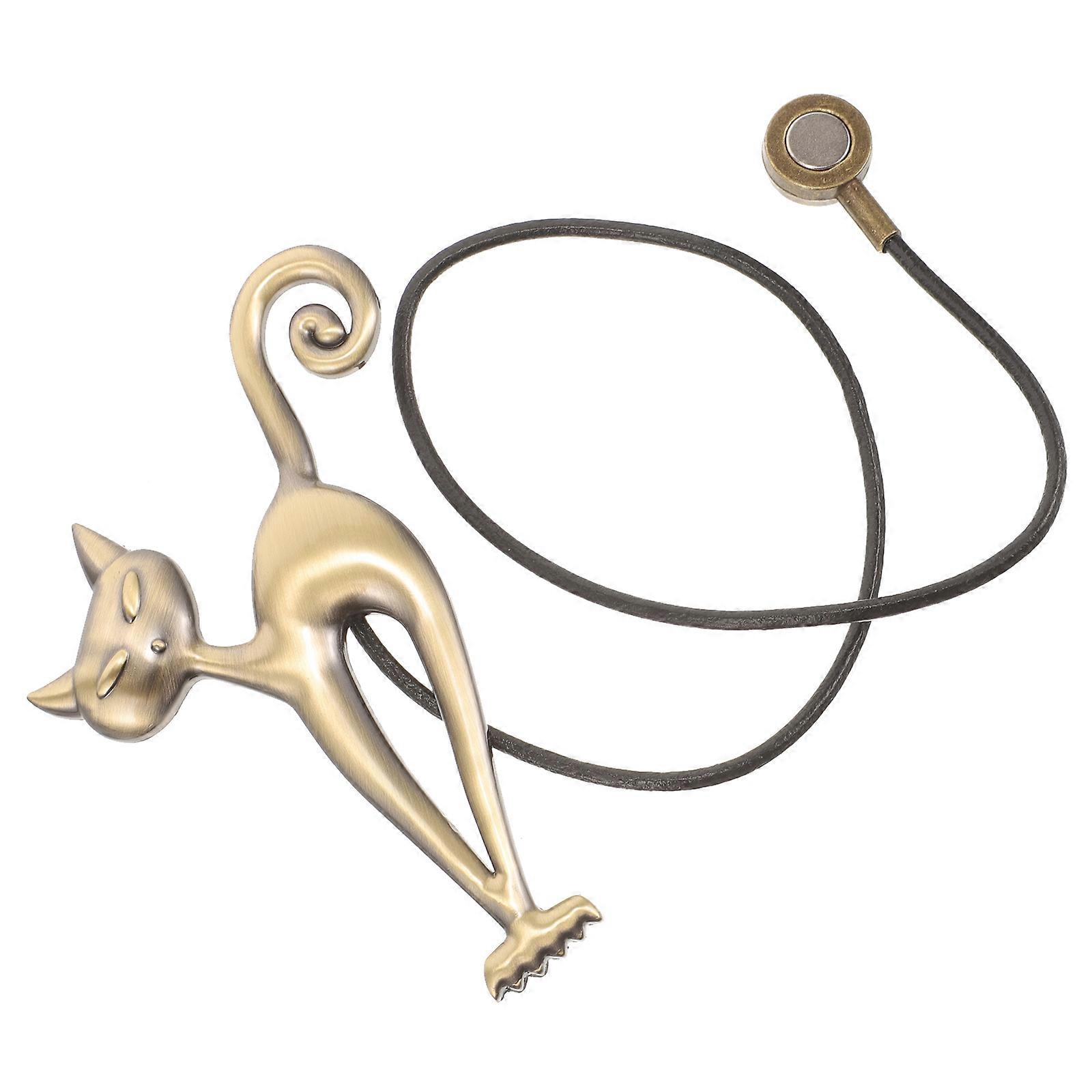 Cute Cat Magnetic Curtain Tiebacks – Decorative & Functional Holders for Easy Opening/Closing | Ideal for Cat Lovers